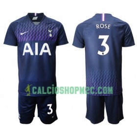 Tottenham Hotspur ROSE 3 Bambino Maglia Trasferta 2019/2020 Manica Corta (+ Pantaloncini)